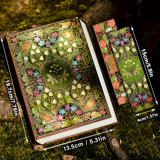 Butterfly Flower Vintage Hardcover Notebook