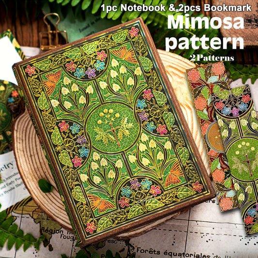 Butterfly Flower Vintage Hardcover Notebook